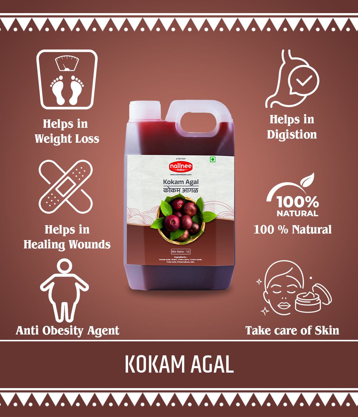 Home-Made Kokam Agal (1 ltr)