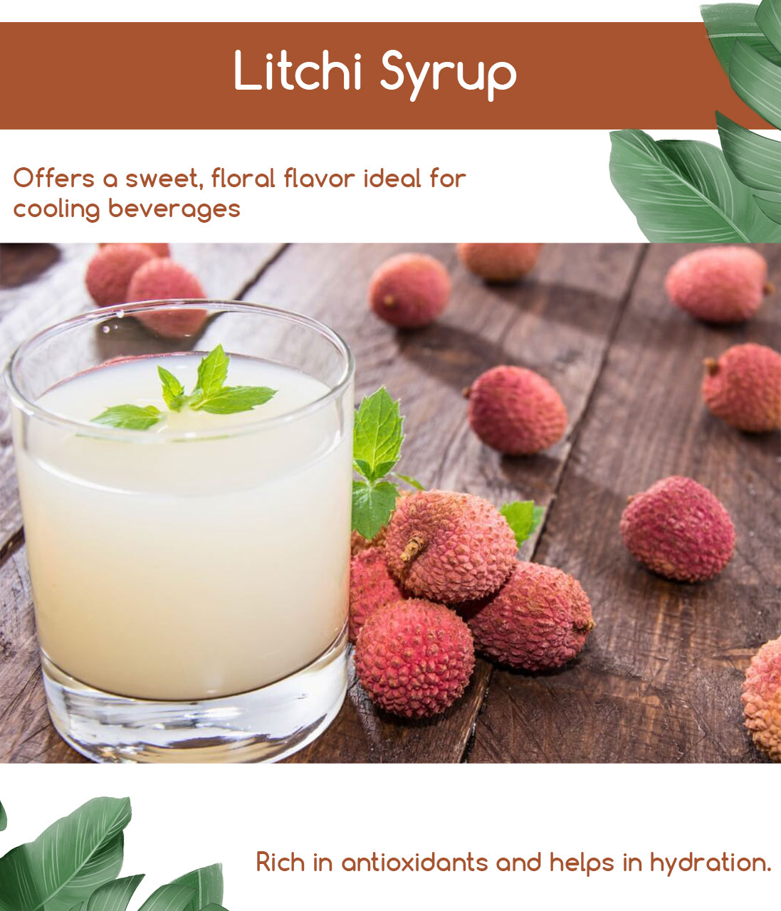 Home-Made Litchi Syrup (700ml)