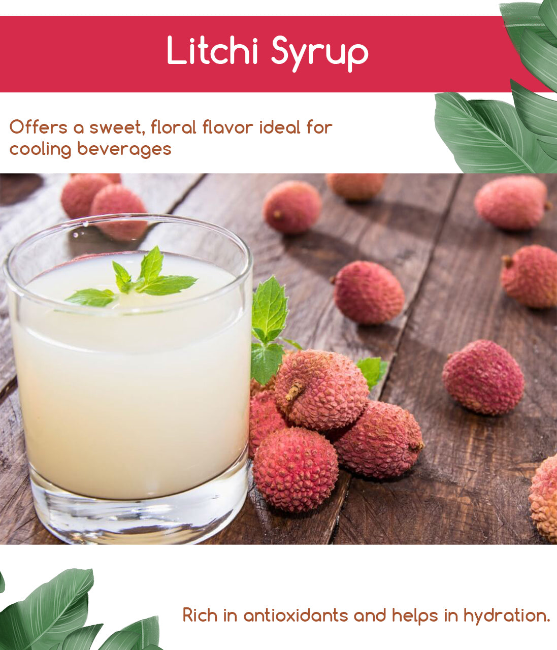 Home-Made Litchi Syrup (700ml)