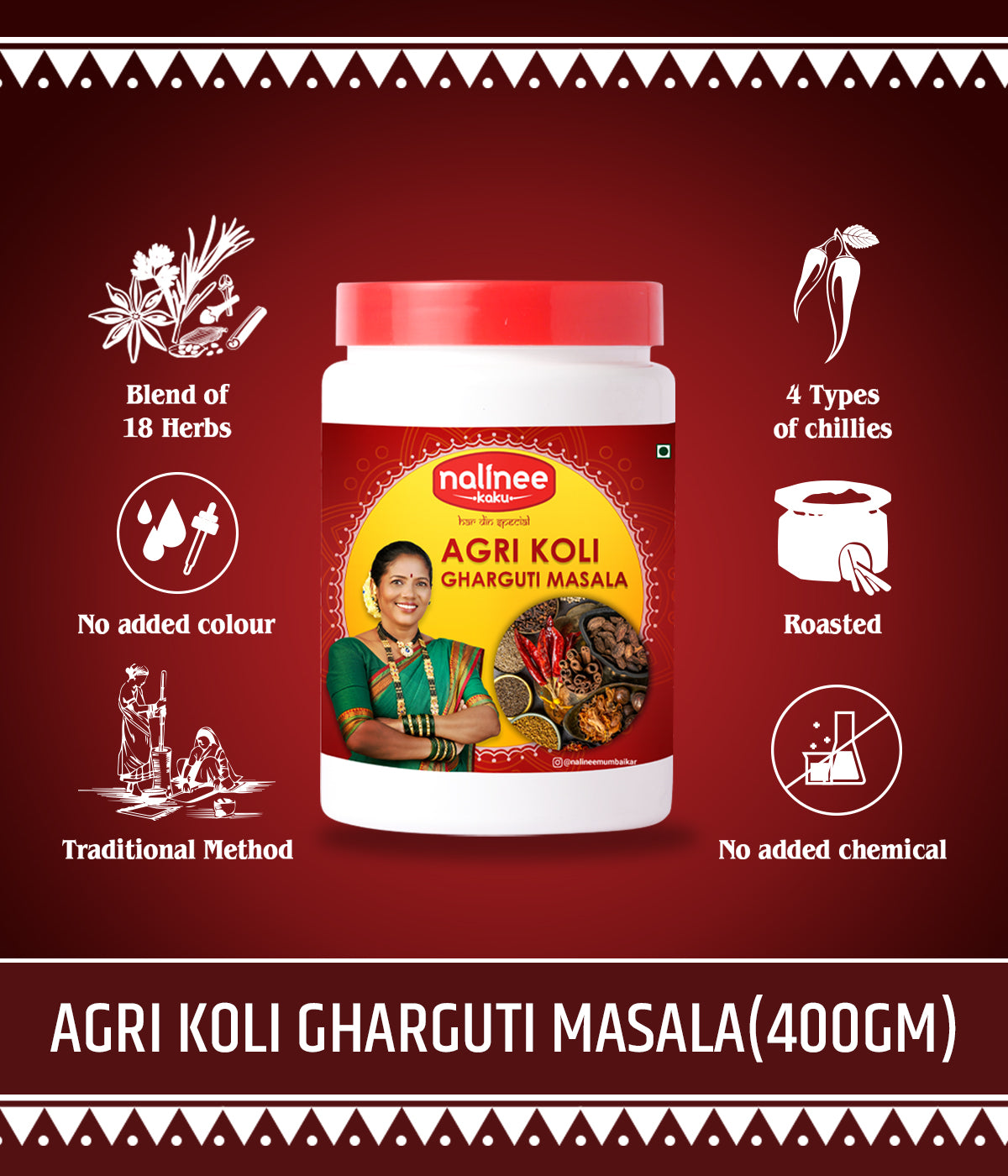Agri Koli - Gharguti Masala (400 Grams)