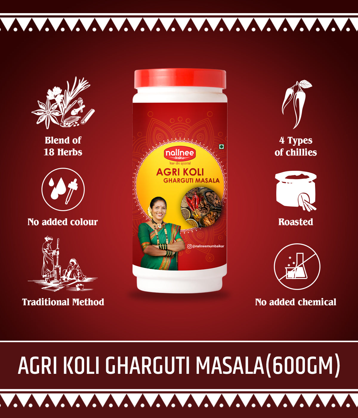 Agri Koli - Gharguti Masala (600 Grams)