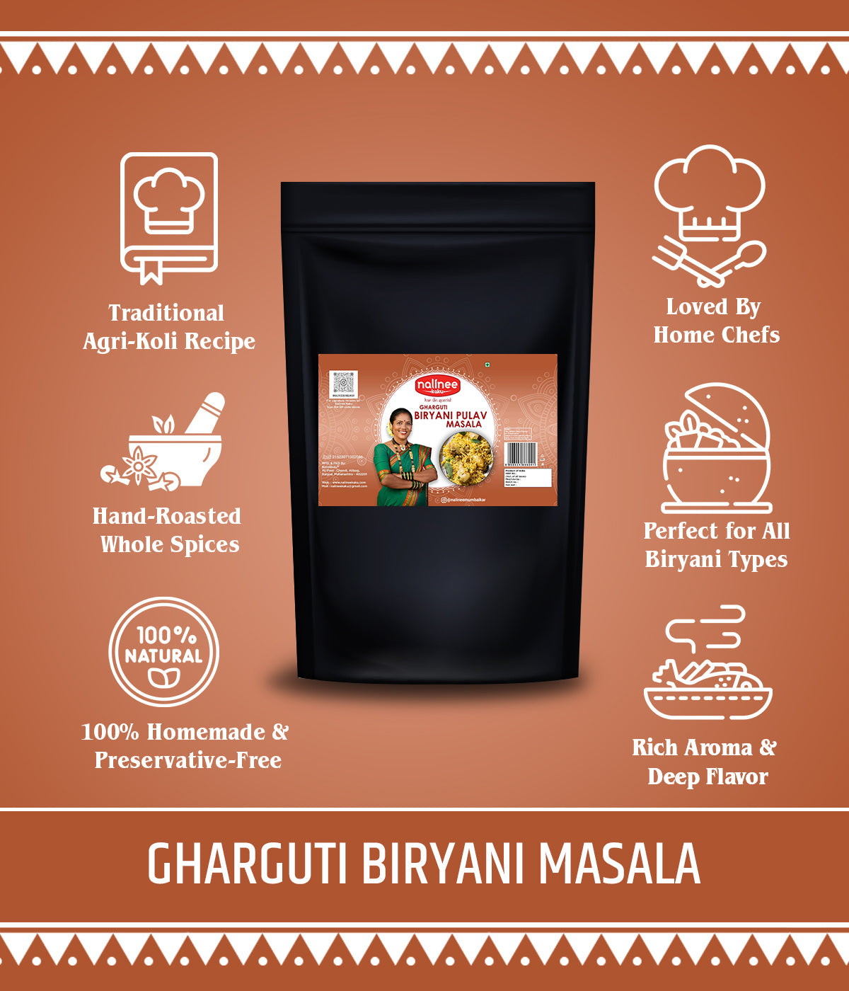 Gharguti Biryani Masala (200 Gms)