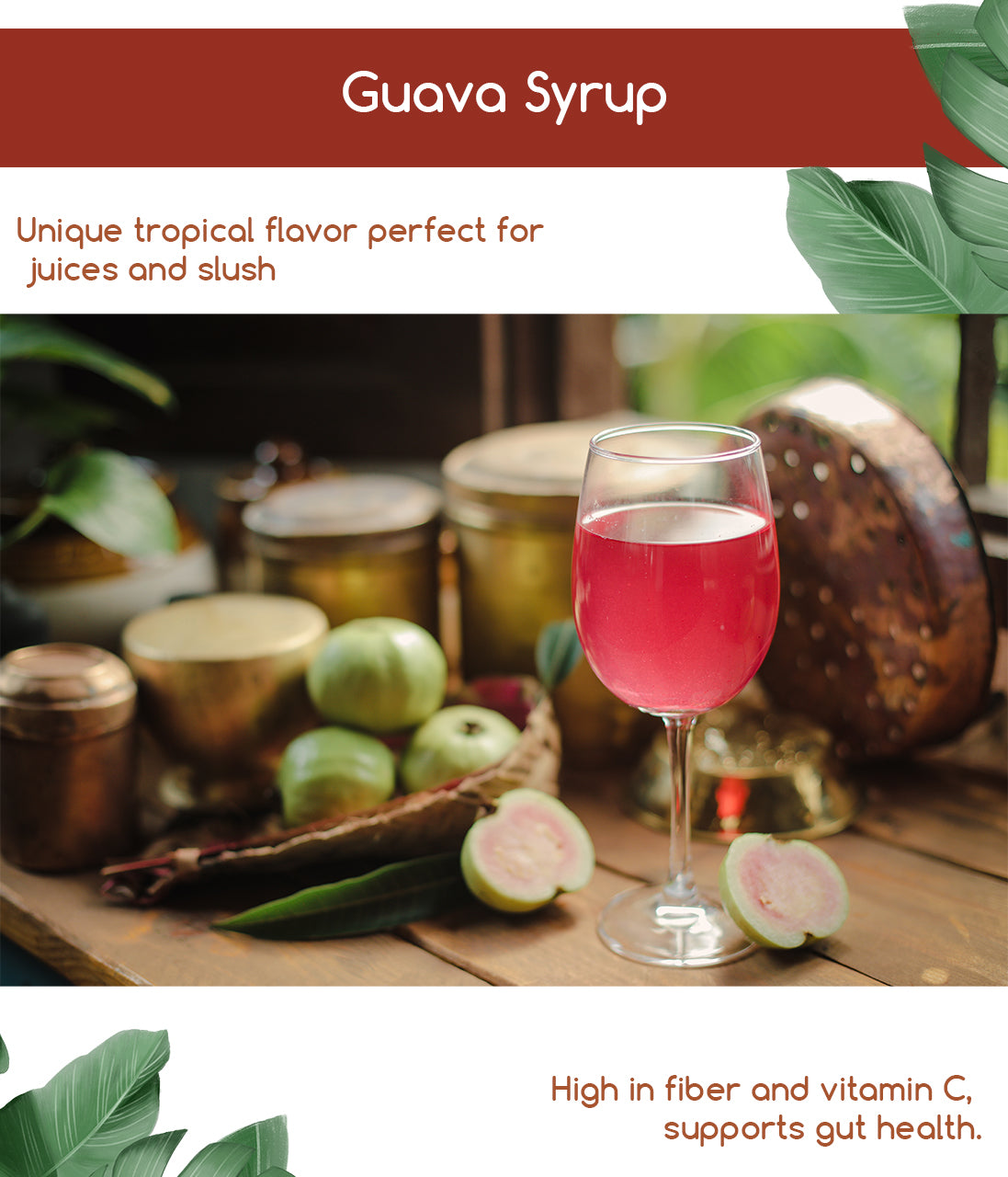 Home-Made Guava Syrup (700ml)