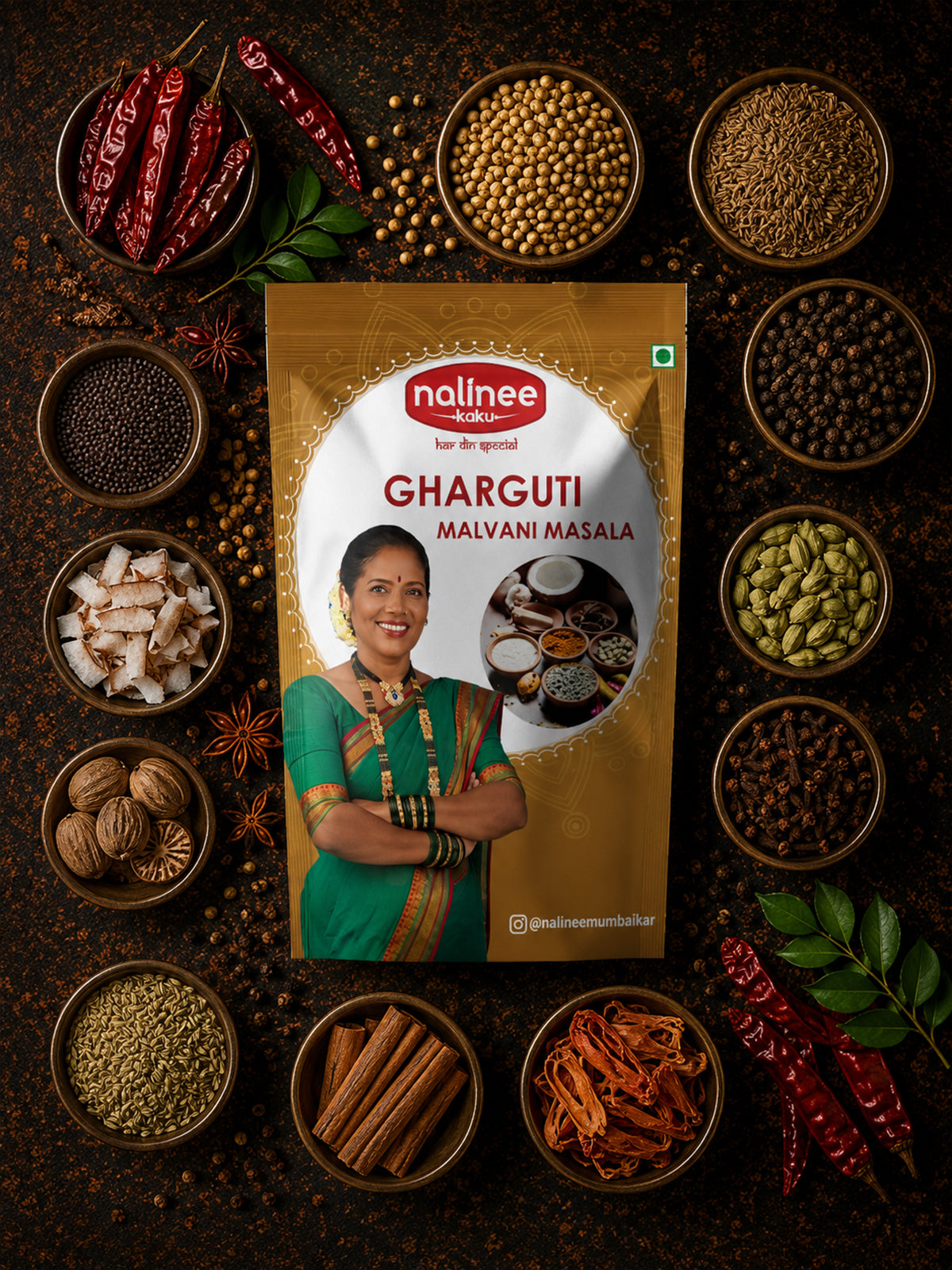 Gharguti Malvani Masala (200 gms)
