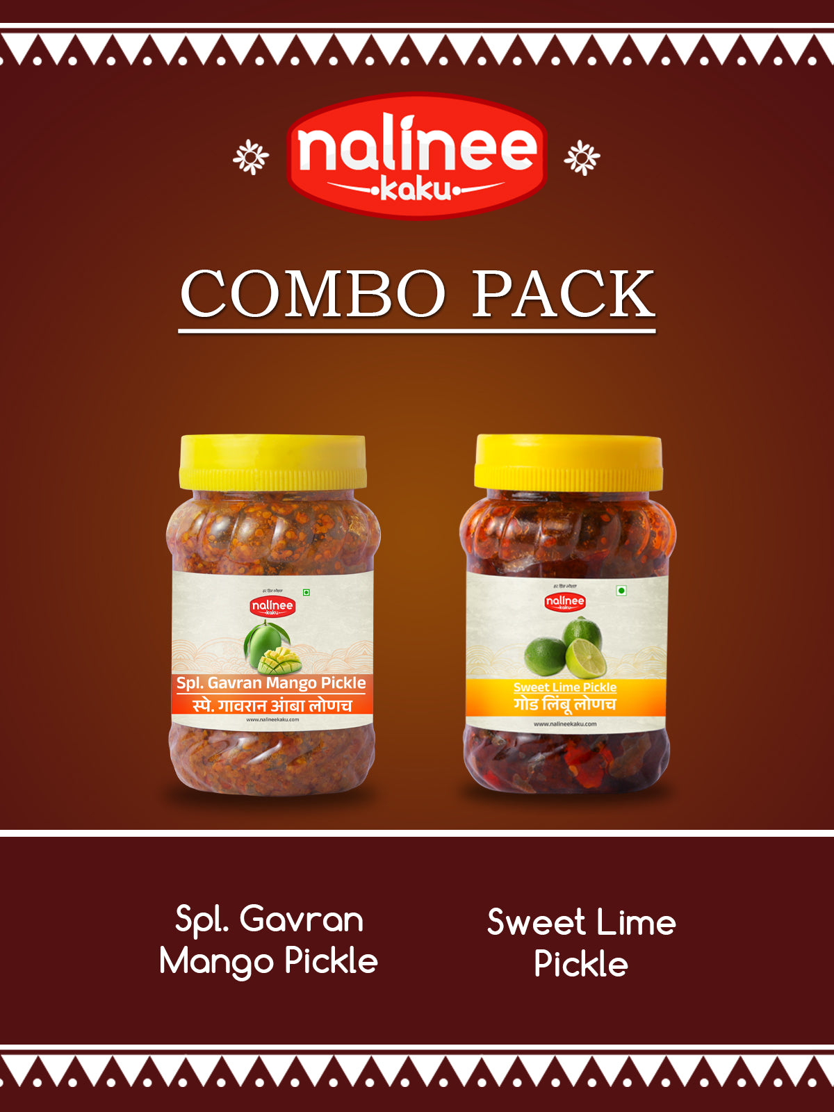 Special Gavran Mango Pickle & Sweet Lime Pickle (200gms each)