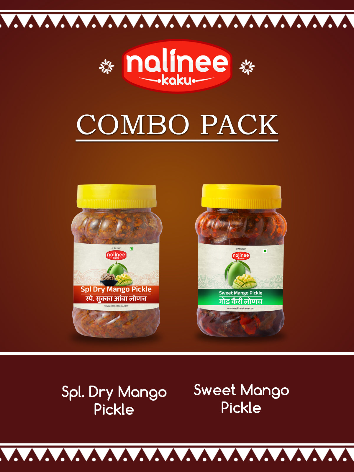 Special Dry Mango Pickle & Sweet Mango Pickle (200gms each)