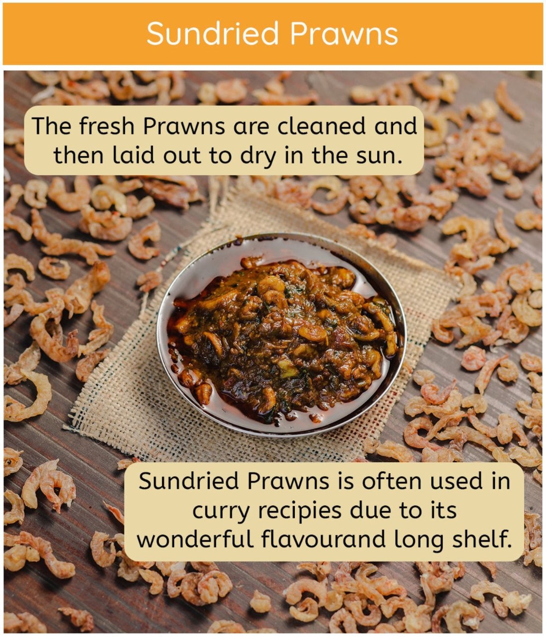 Nalinee Kaku's: Sun Dried Prawns ( सुके सोडे) 100gms & Sun Dried Baby Shrimp (जवळा/सुकट) 400gms Combo